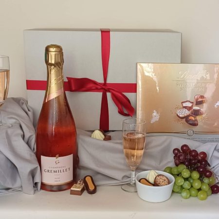 Champagne Rose and Chocolates Gift Hamper